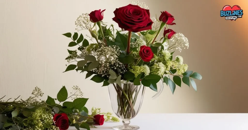 Red Rose In A Bouquet
