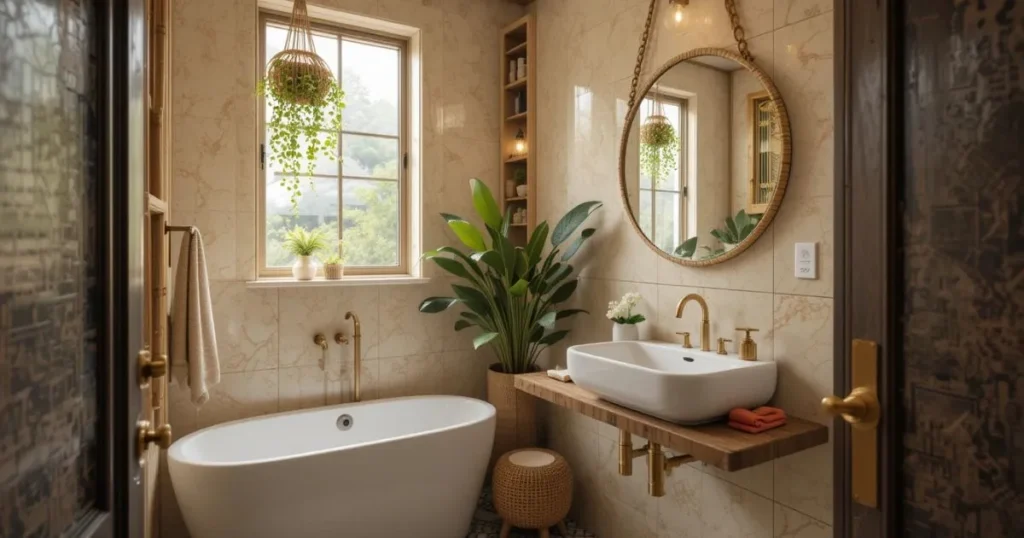 Combine Hanging And Potted Plants