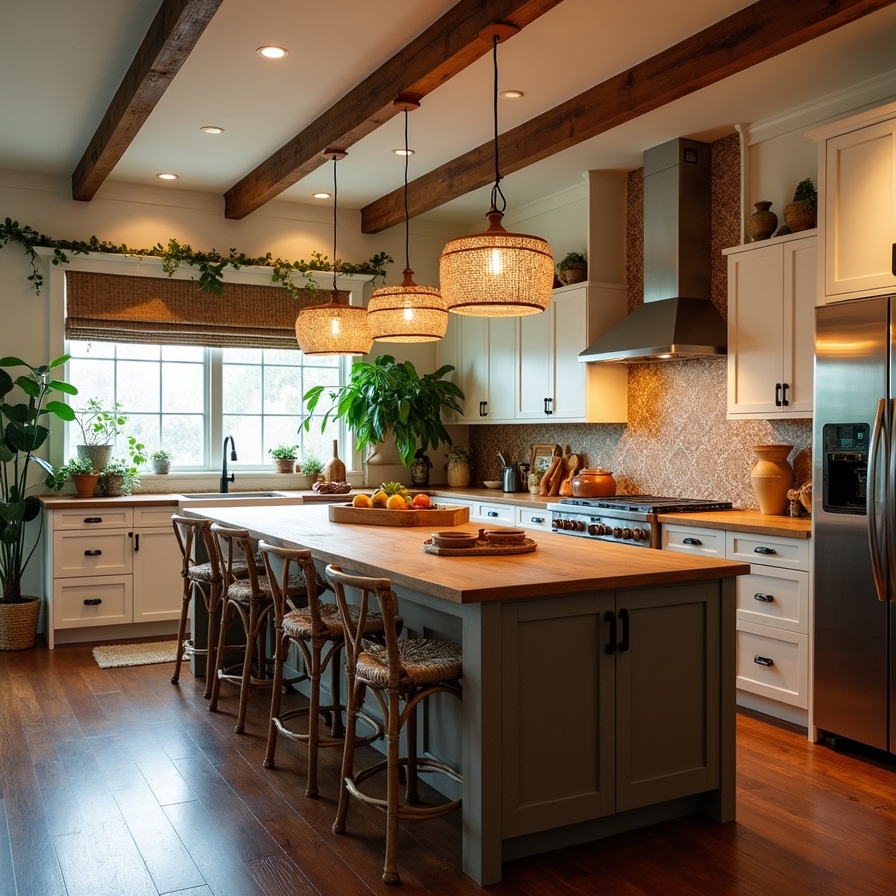 Flux_Dev_A_stylish_and_modern_Bohemian_kitchen_island_featurin_0