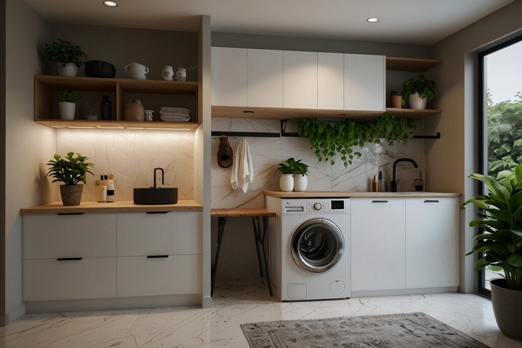 Leonardo_Lightning_XL_Choti_laundry_room_ka_stylish_modern_aur_0