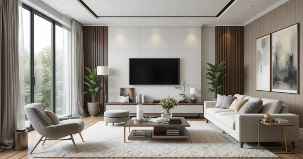 Rectangular Living Room