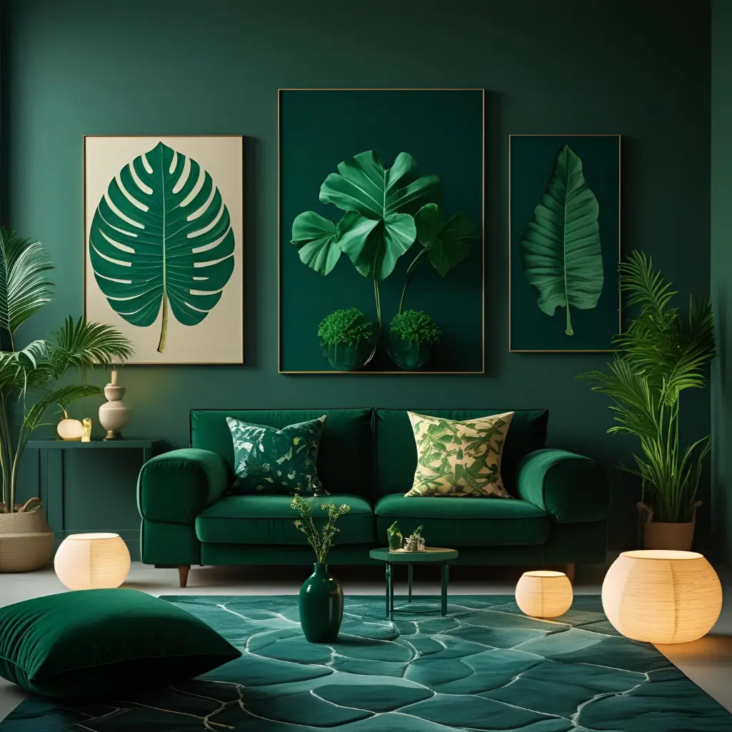 Dark Green Home Decor