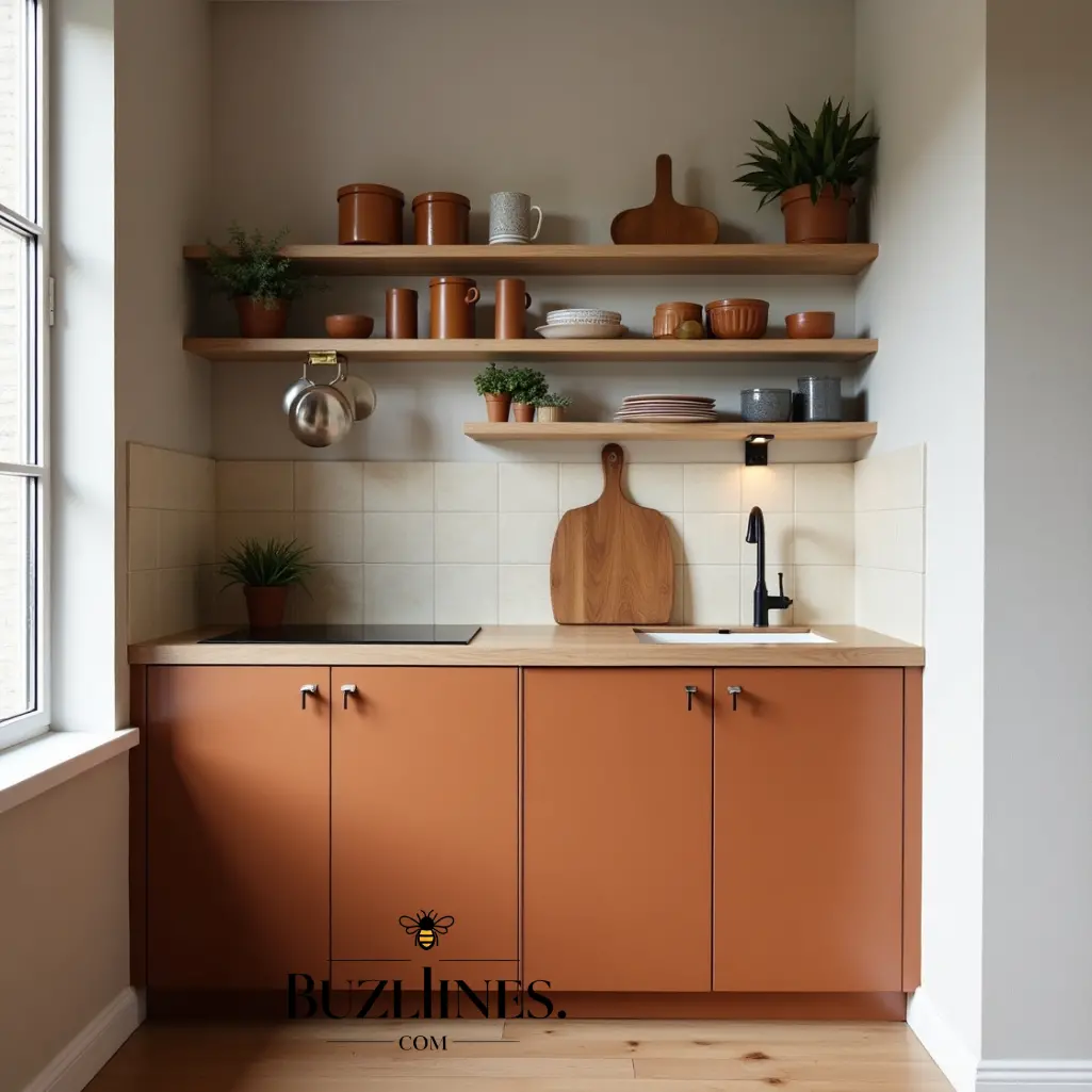 Kitchen Decor In Brown Ochre