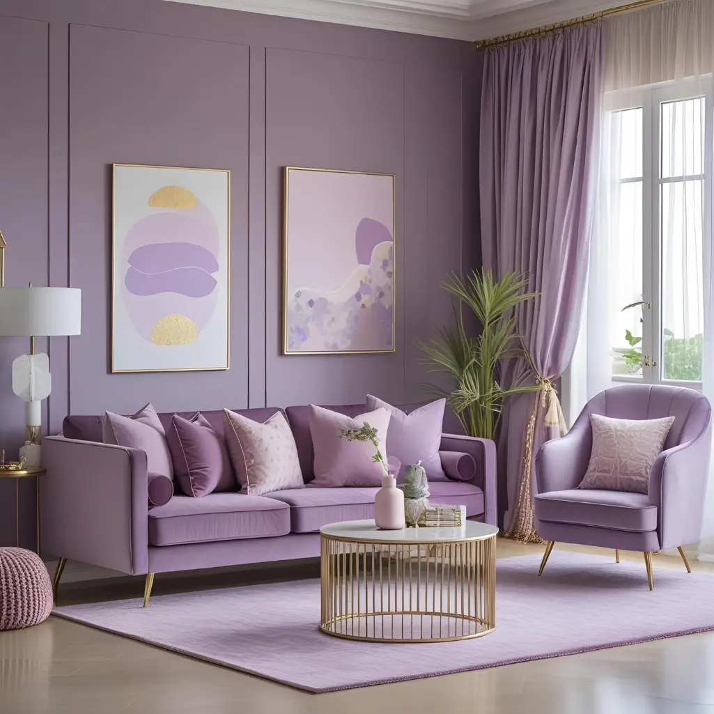 Mauve And Lilac Shades