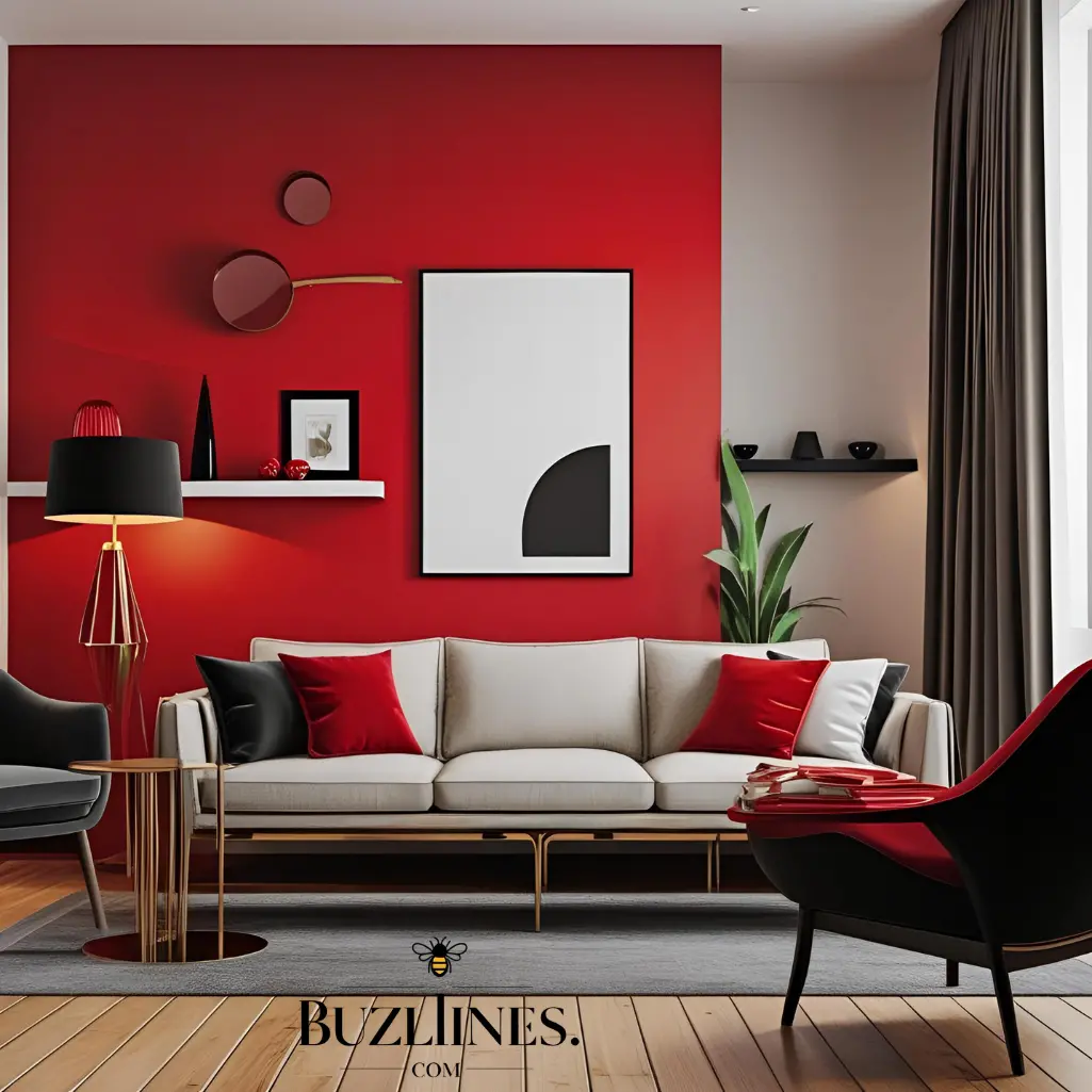 Red Accent Wall