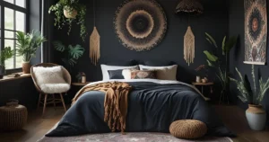 Boho Dark Moody Bedroom