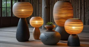 Earthy Wabi Sabi Lamps