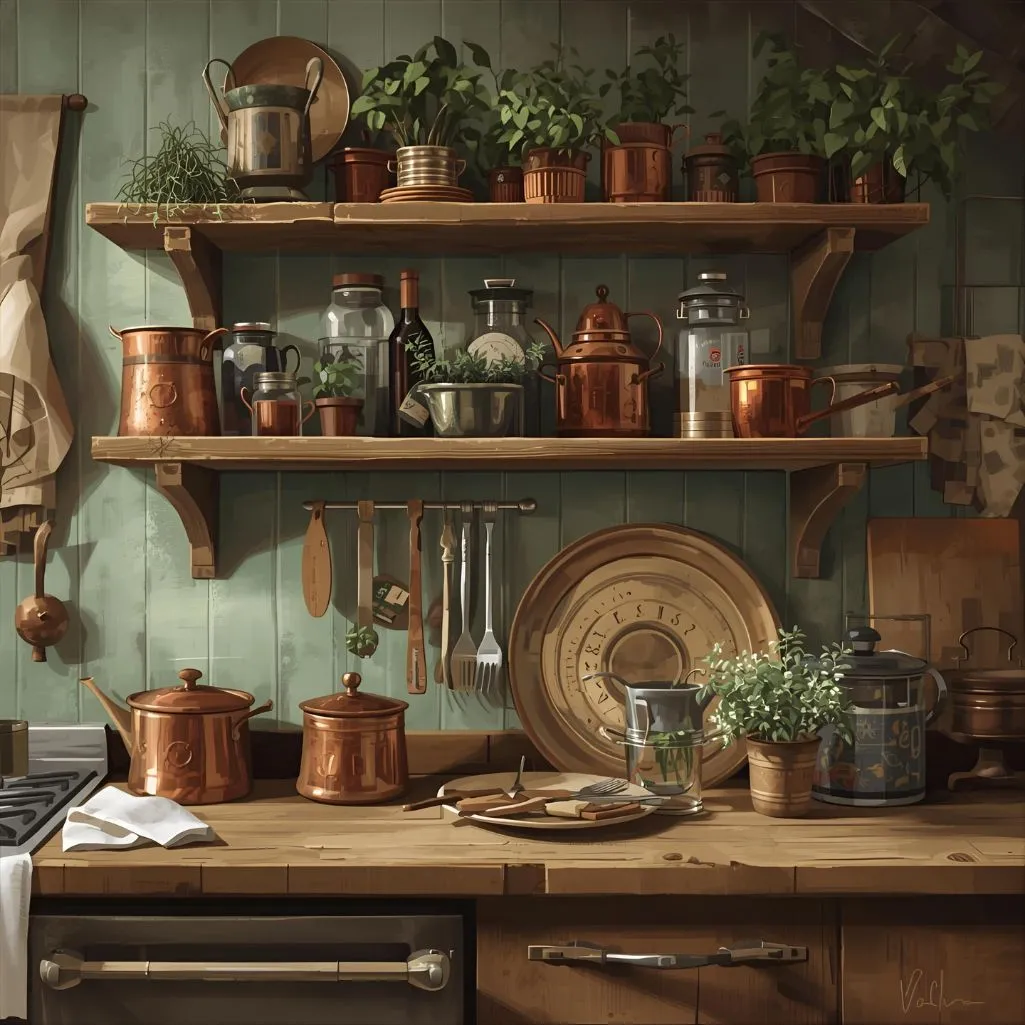 Rustic Open Shelving